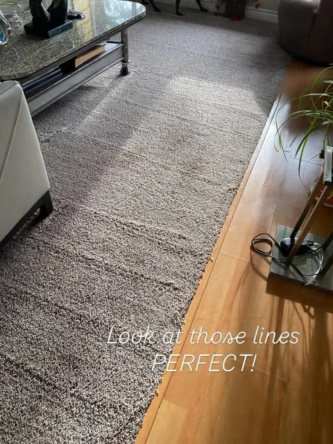 Polished hardwood floor